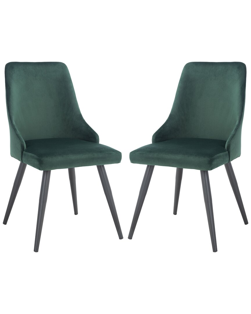 SAFAVIEH SAFAVIEH SET OF 2 ZOI UPHOLSTERED DINING CHAIRS
