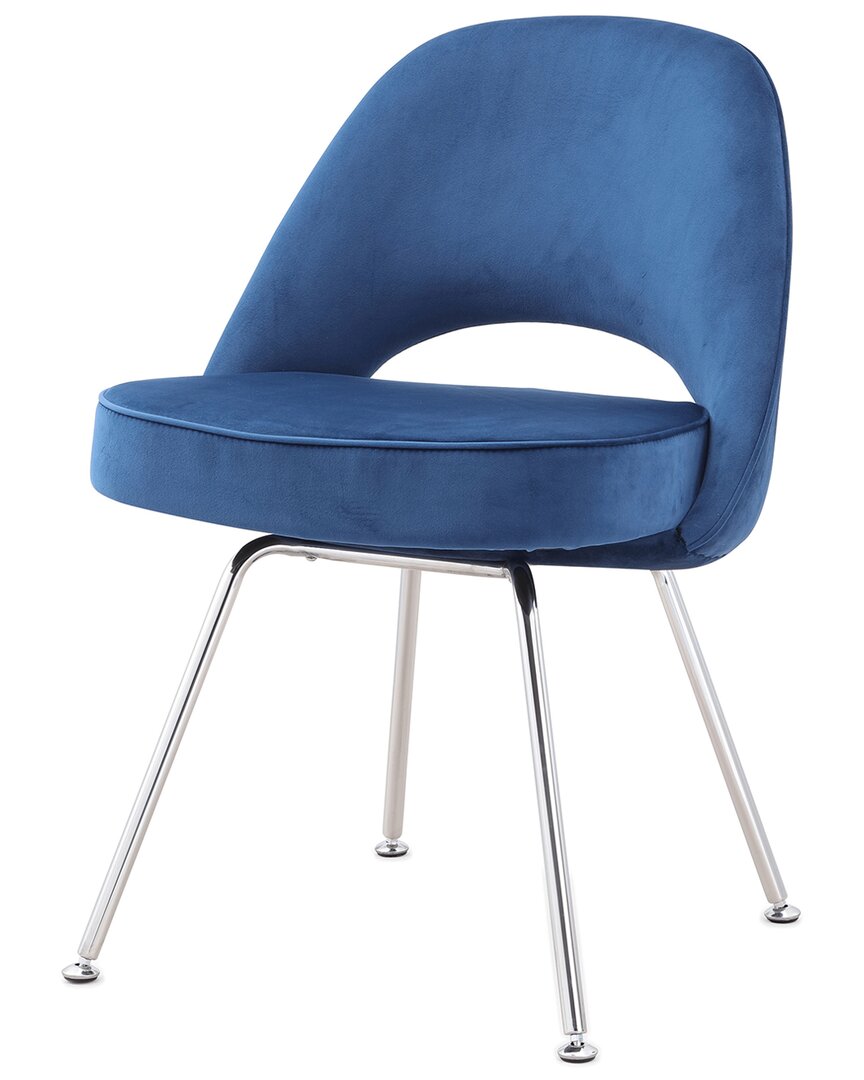 Design Guild Saarinen Modern Side Chair In Navy