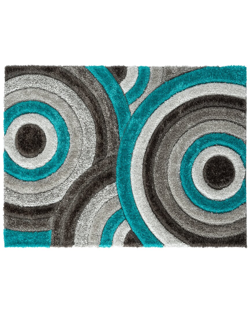 Luxe Weavers Discontinued  Lantanas Modern Rug In Turquoise