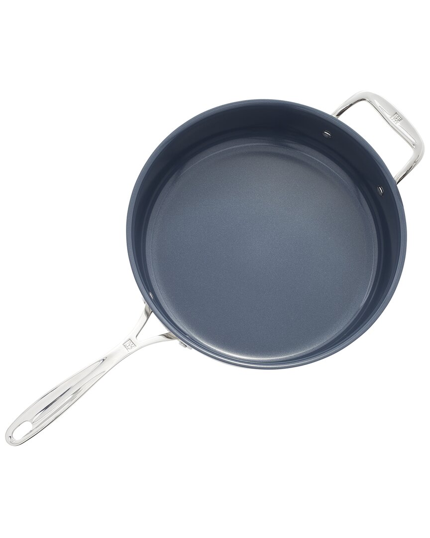 Zwilling J.a. Henckels Clad Cfx Stainless Steel Ceramic Nonstick 5qt Saute Pan In Blue