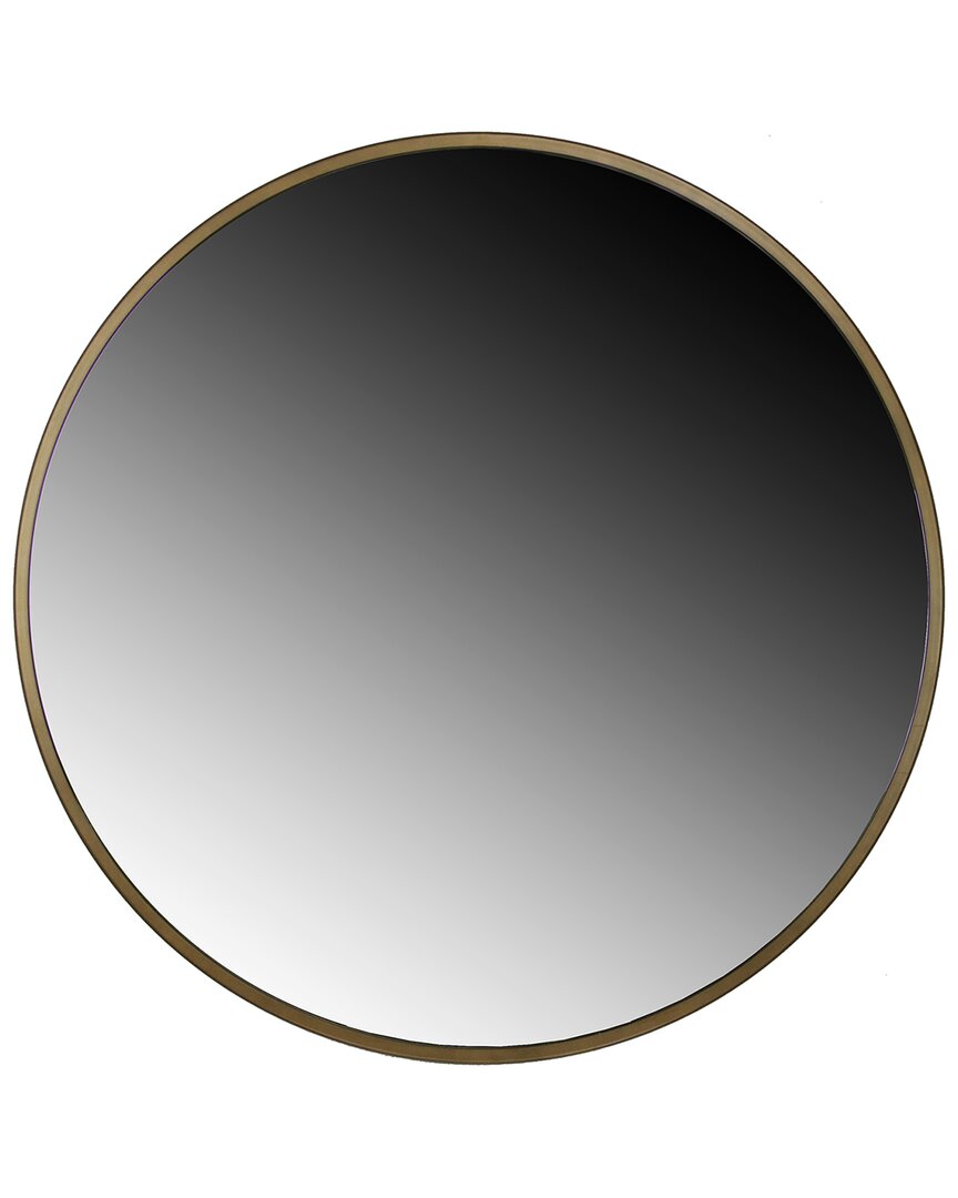 Fetco Adelina Gold Circular Mirror In Metallic