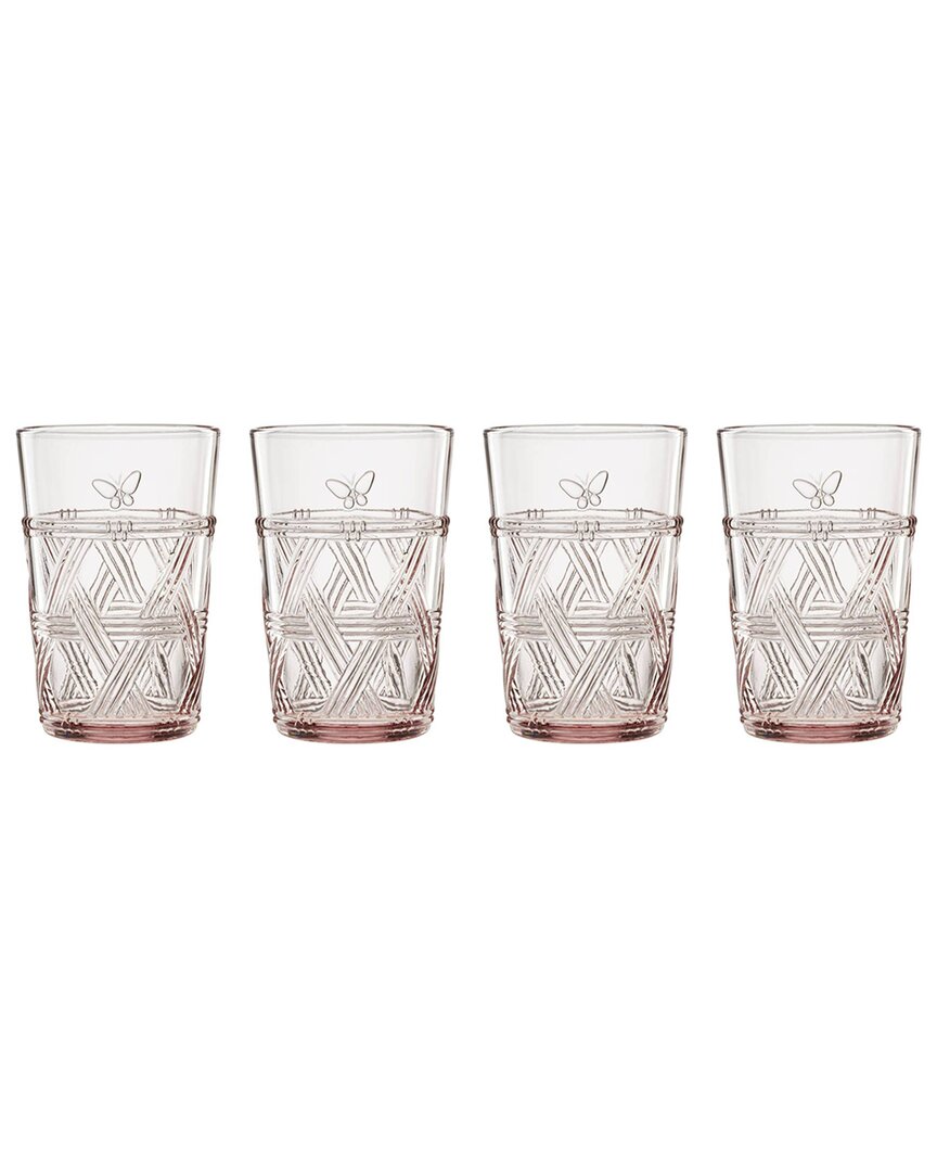 Lenox Set Of 4 Butterfly Meadow Tall Glasses
