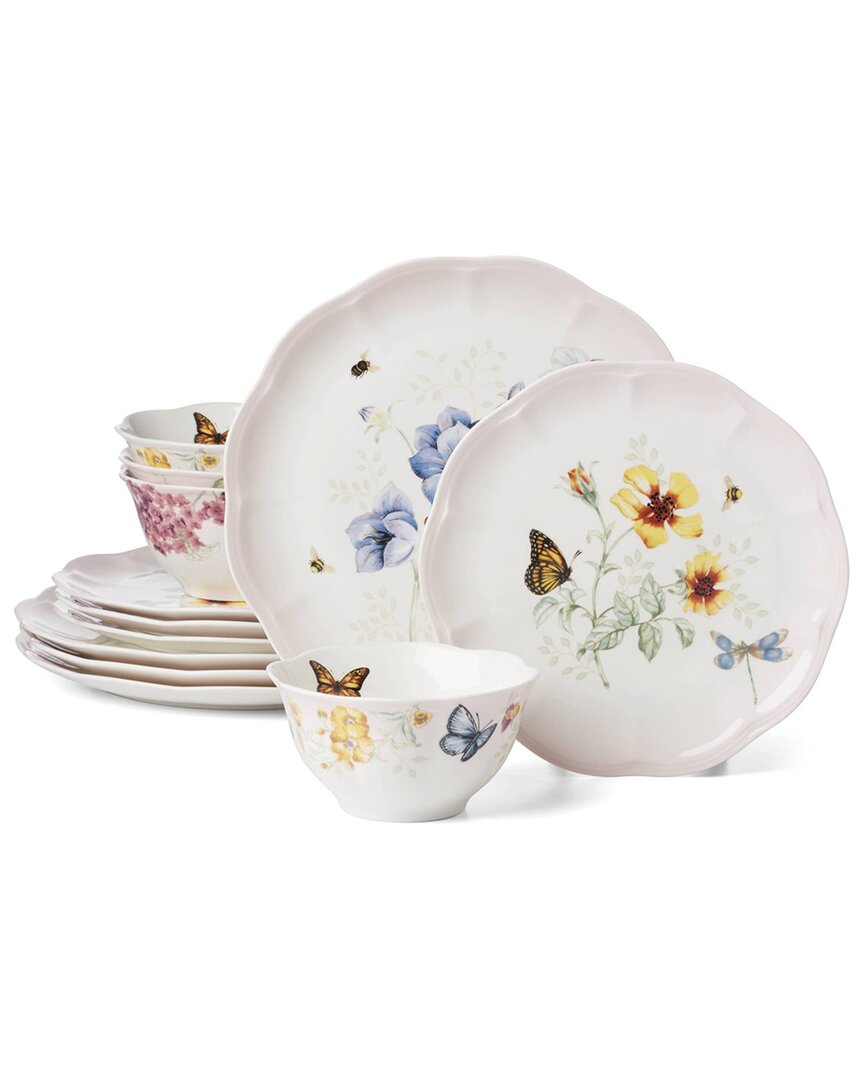 Lenox Butterfly Meadow Ombre 12pc Dinnerware Set