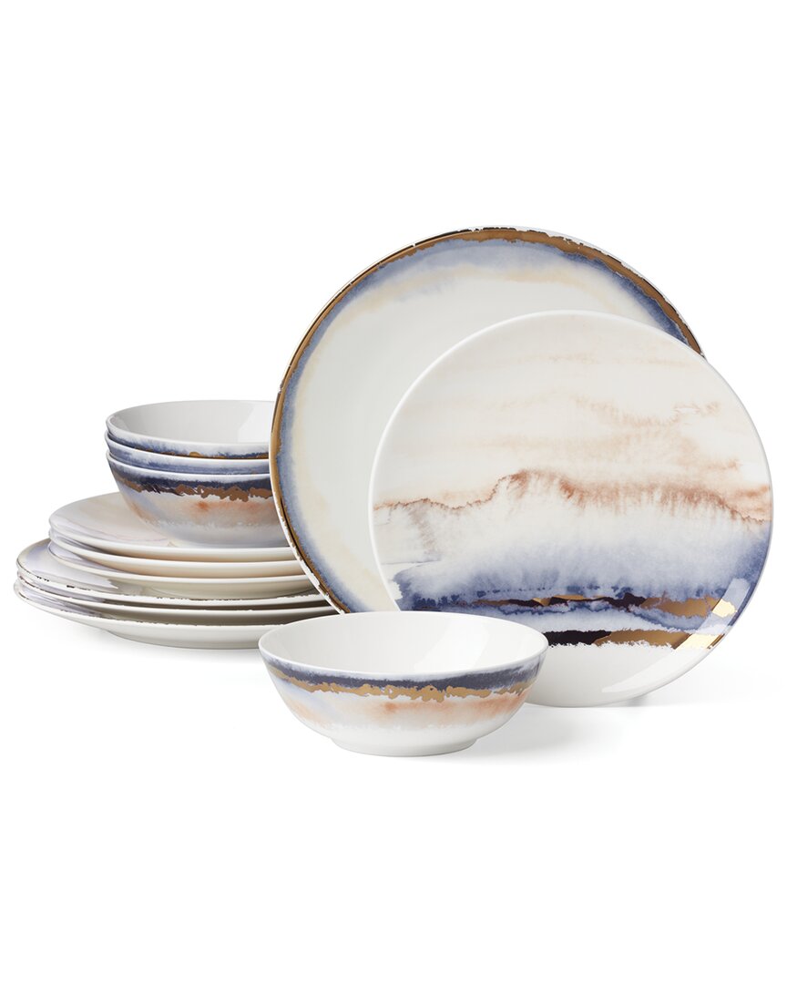Lenox Summer Radiance 12 Piece Dinnerware Set, Service For 4