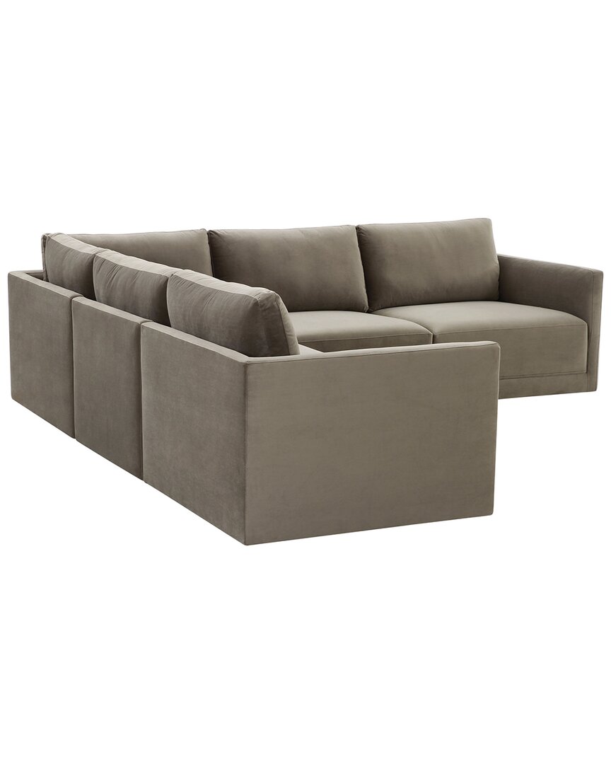 Tov Furniture Willow Modular L-sectional In Brown