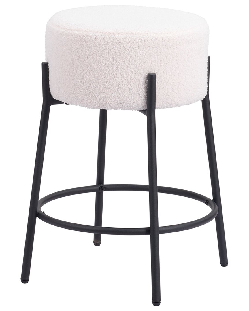 Zuo Modern Set Of 2 Blanche Counter Stools