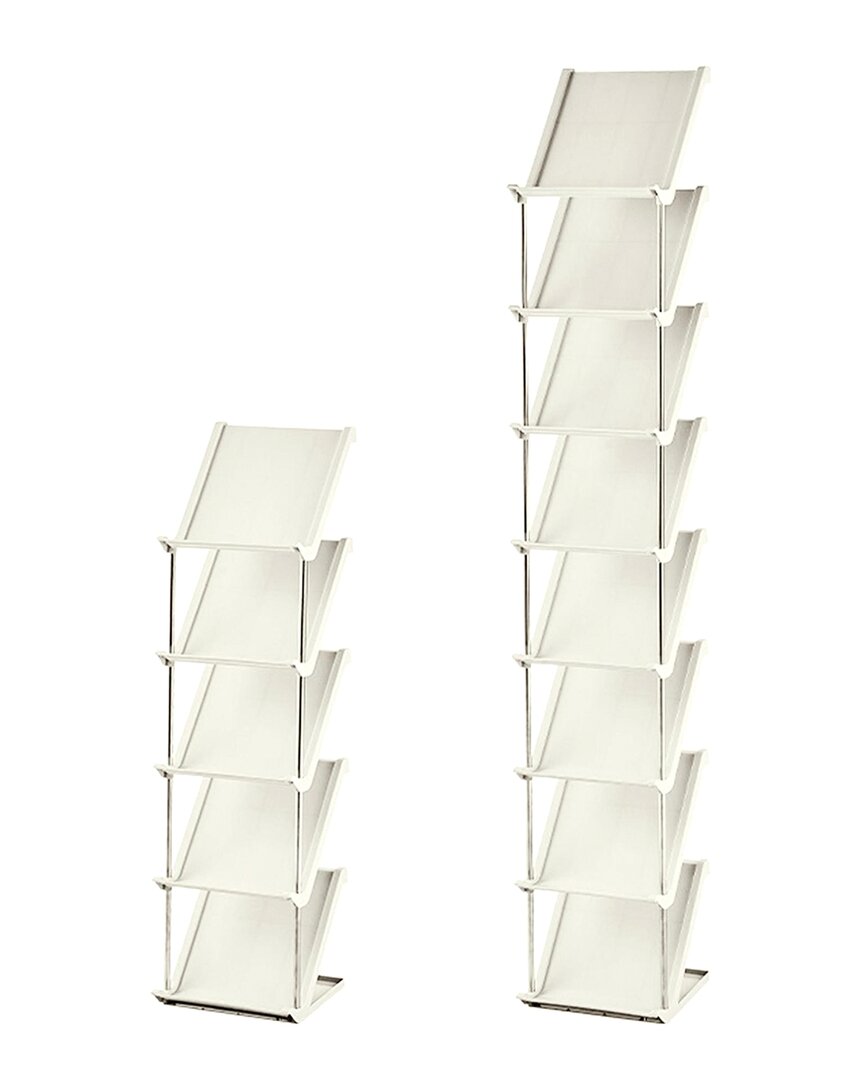 Fresh Fab Finds 5-tier Vertical Shoe Rack In Beige