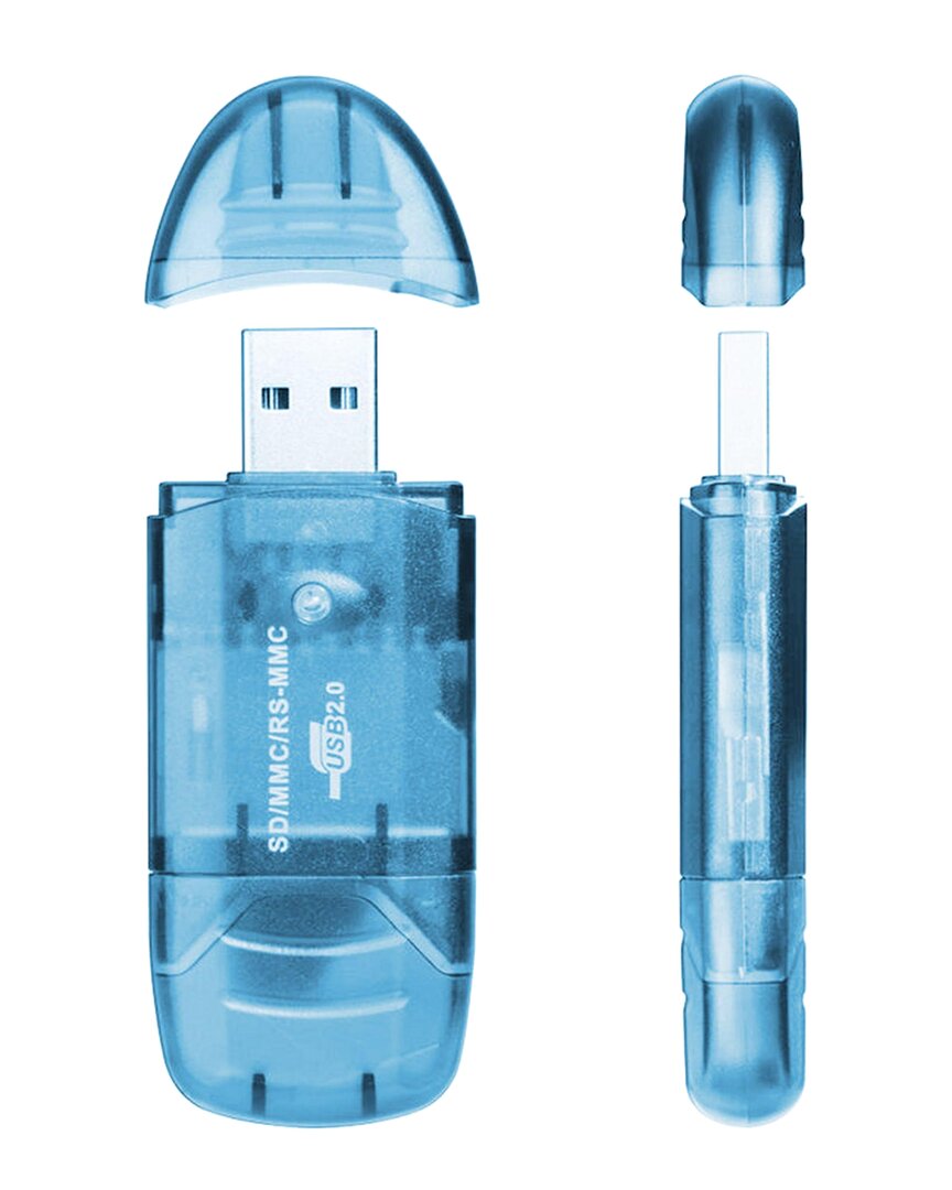 Fresh Fab Finds Memory Card Reader In Blue