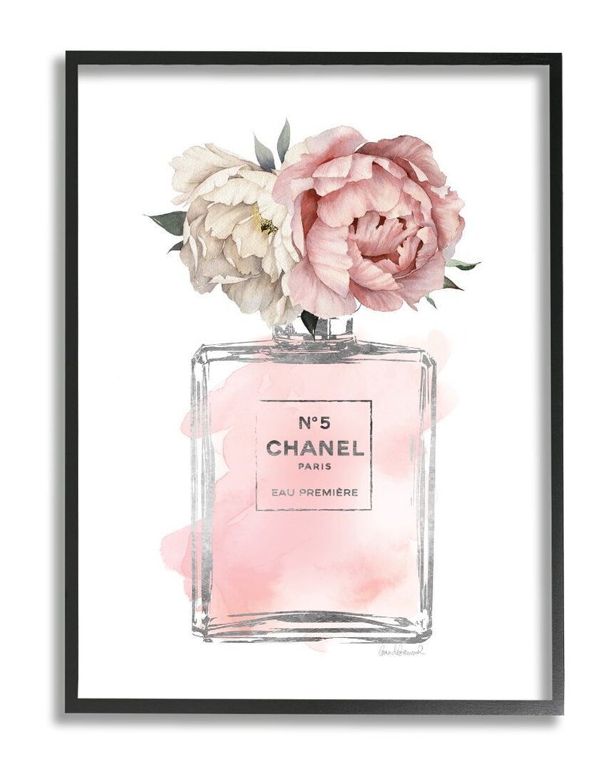Stupell Vintage Soft Flowers In Pink Fashion Fragrance Wall Art