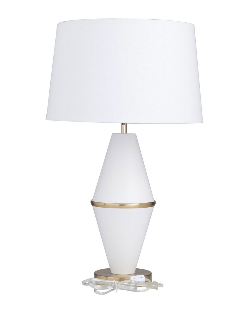 Peyton Lane Contemporary Table Lamp In White
