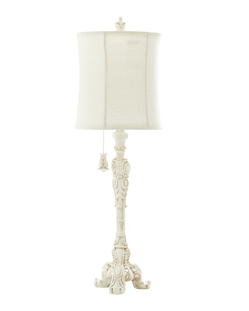 Peyton Lane Coastal Buffet Lamp In White