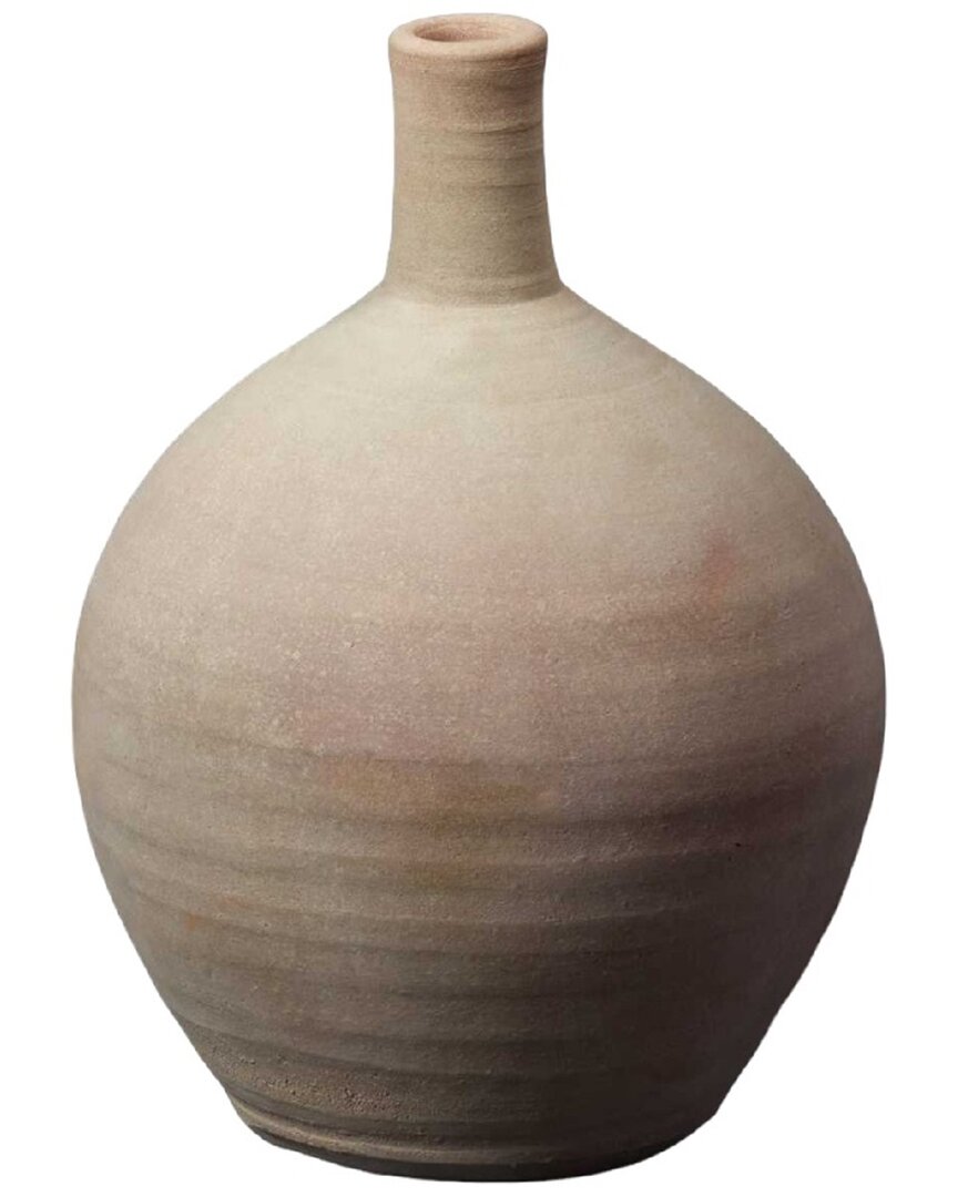 Bidkhome Terracotta Pot In White
