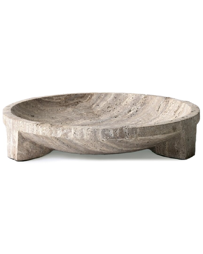 Bidkhome Travertine Bowl Small