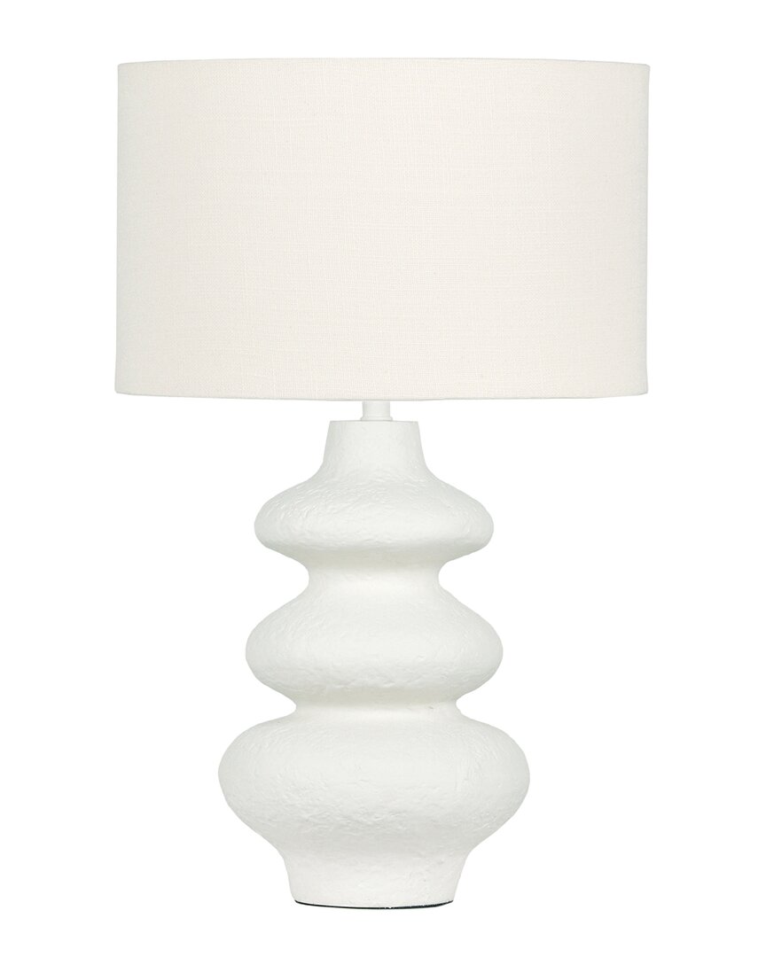 Shop Tov Furniture Riviera Textured Table Lamp In White