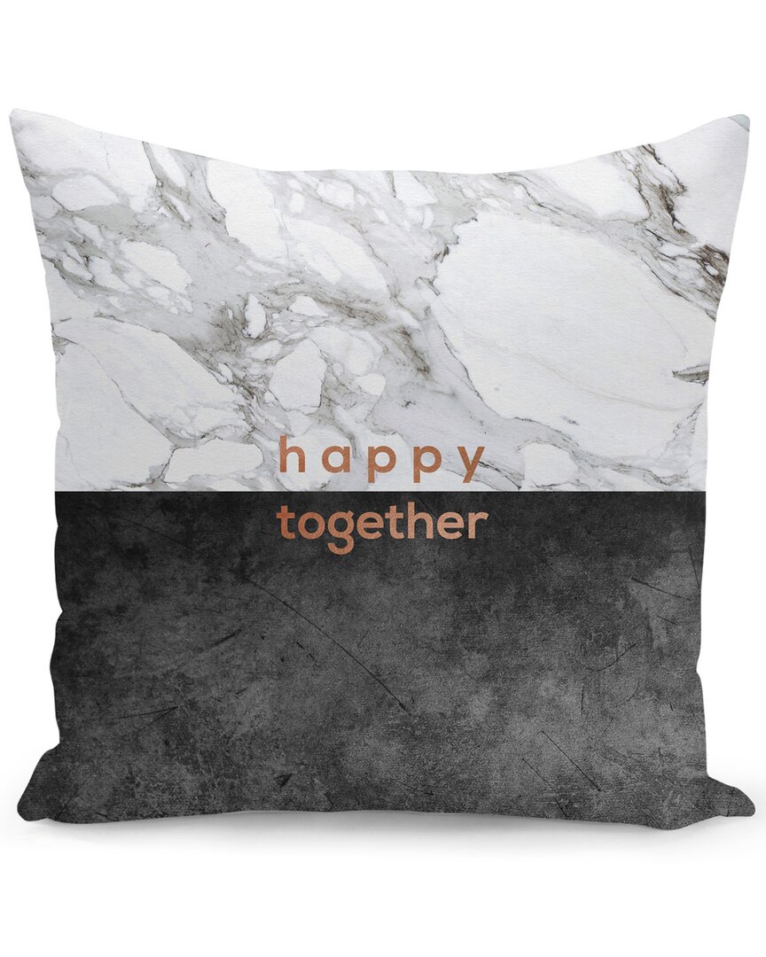 Curioos Happy Together Copper Pillow In White