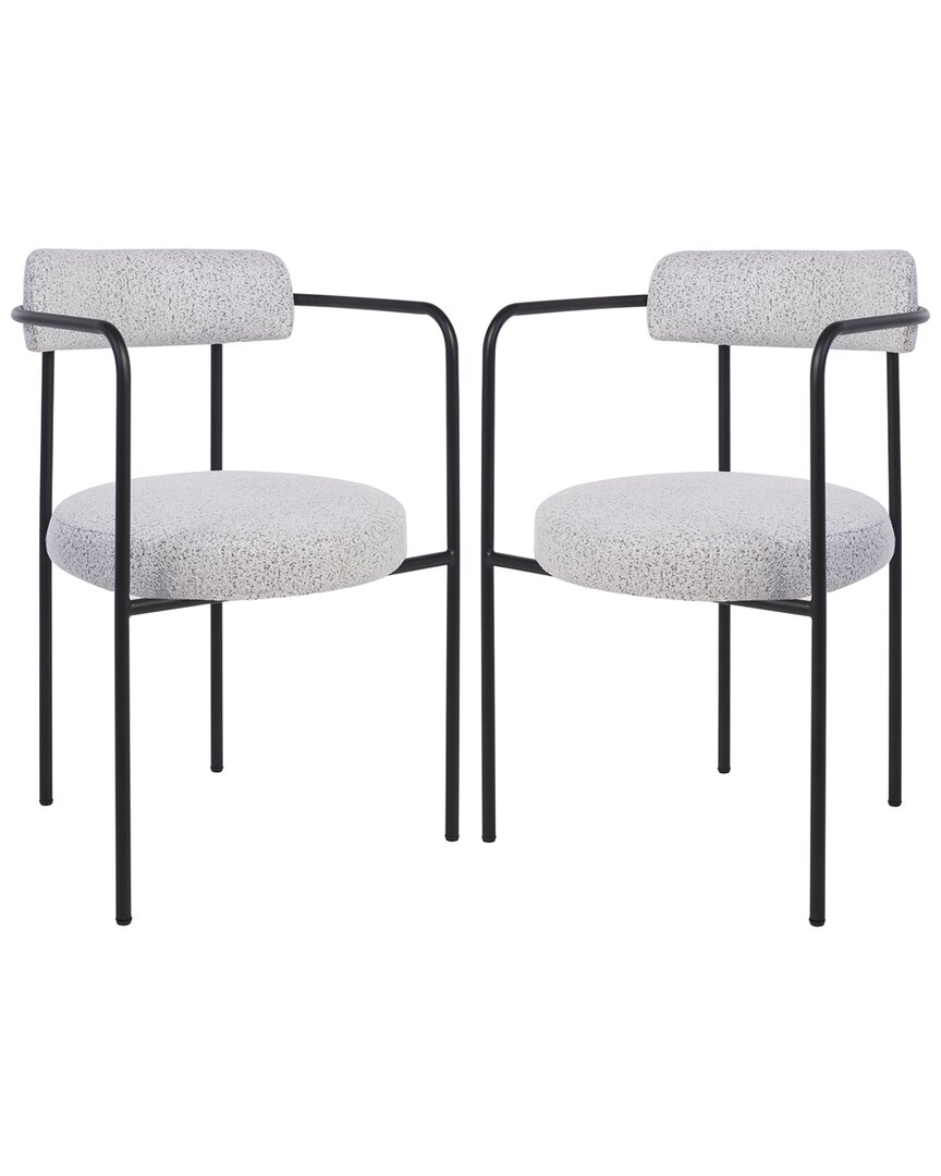 Safavieh Set Of 2 Andrean Dining Arm Chairs