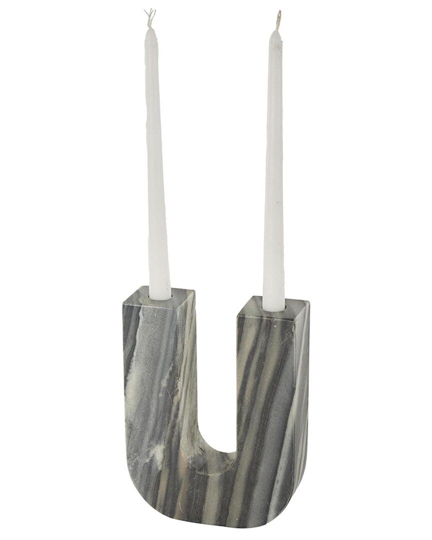 Peyton Lane Multi Colored Marble Abstract U-shaped Decorative