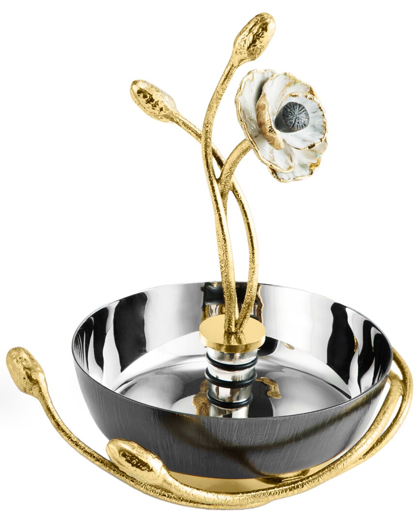 MICHAEL ARAM MICHAEL ARAM ANEMONE WINE COASTER & STOPPER SET