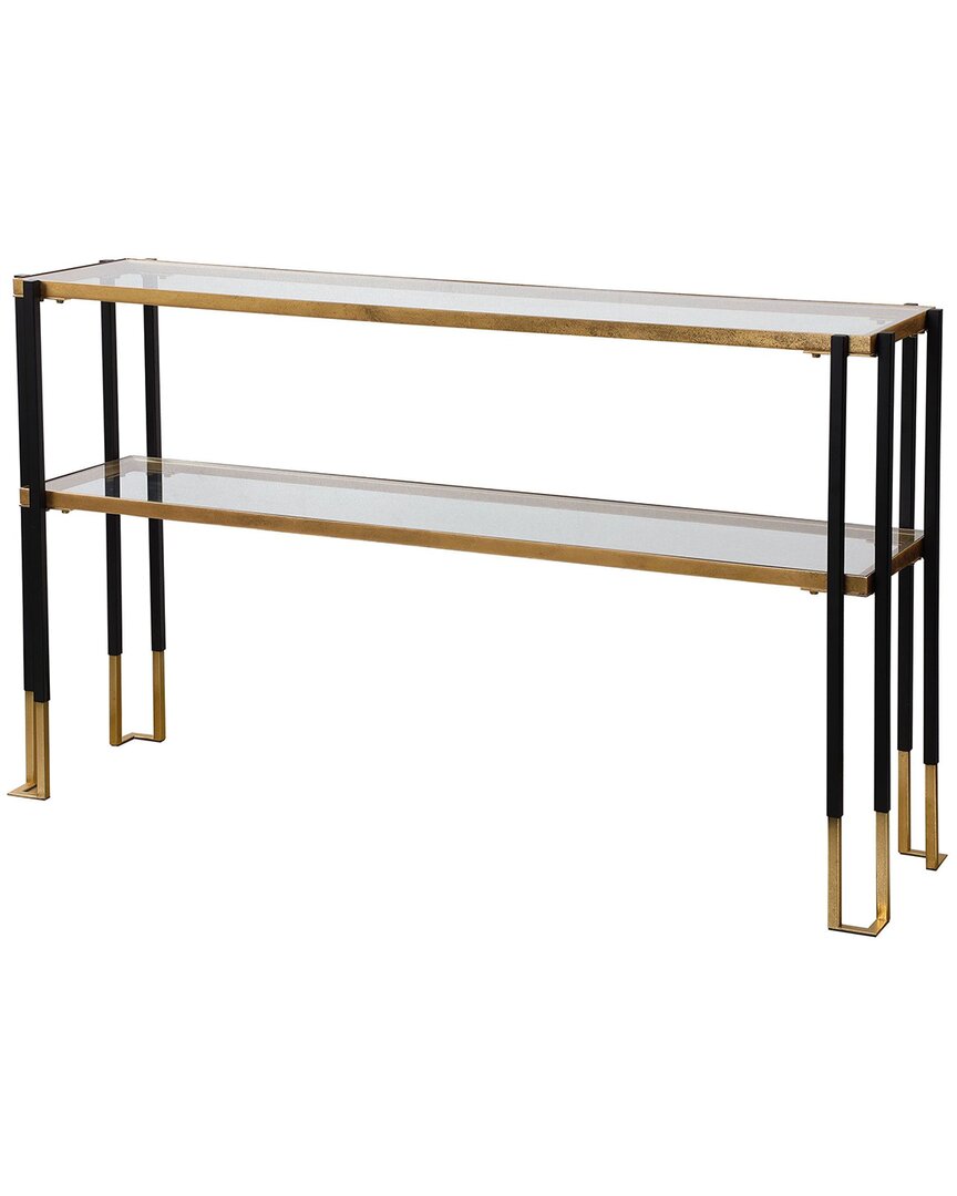 Uttermost Kentmore Modern Console Table In Black