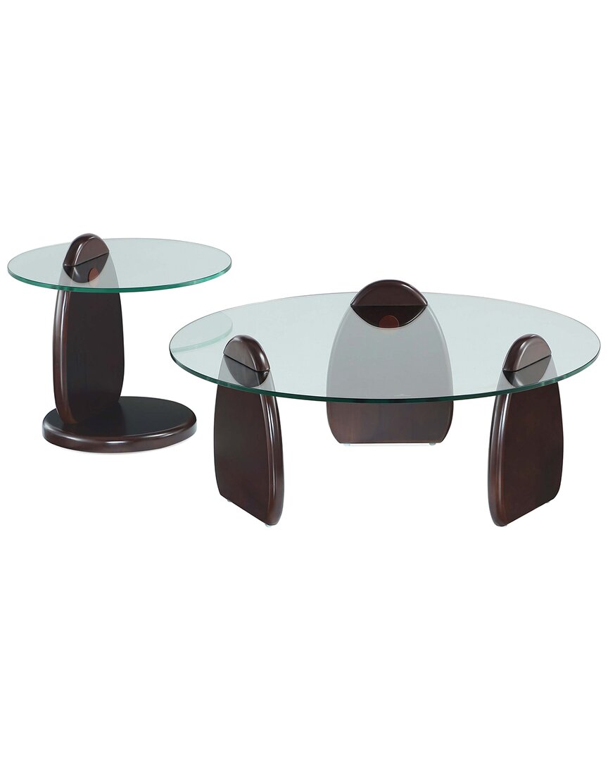 MANHATTAN COMFORT MANHATTAN COMFORT ARTESIA 2PC MODERN COFFEE TABLE & END TABLE SET 