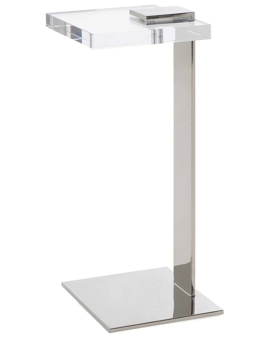 Safavieh Couture Mars Acrylic Drink Table In Silver