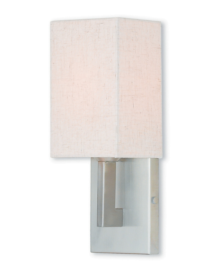 Livex Lighting Livex Meridian 1-light Brushed Nickel Wall Sconce