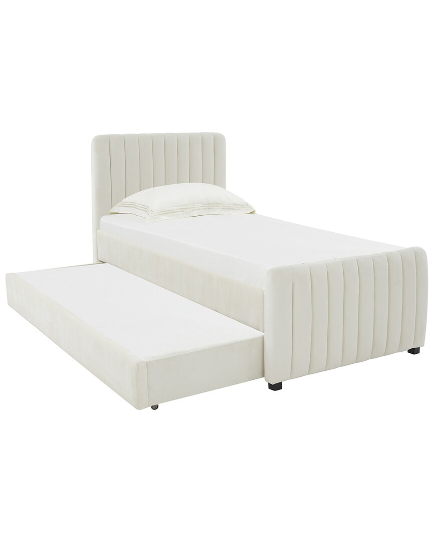Tov Furniture Angela Twin Trundle Bed In White