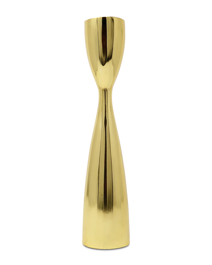 Vivience Textured Candlestick In Gold