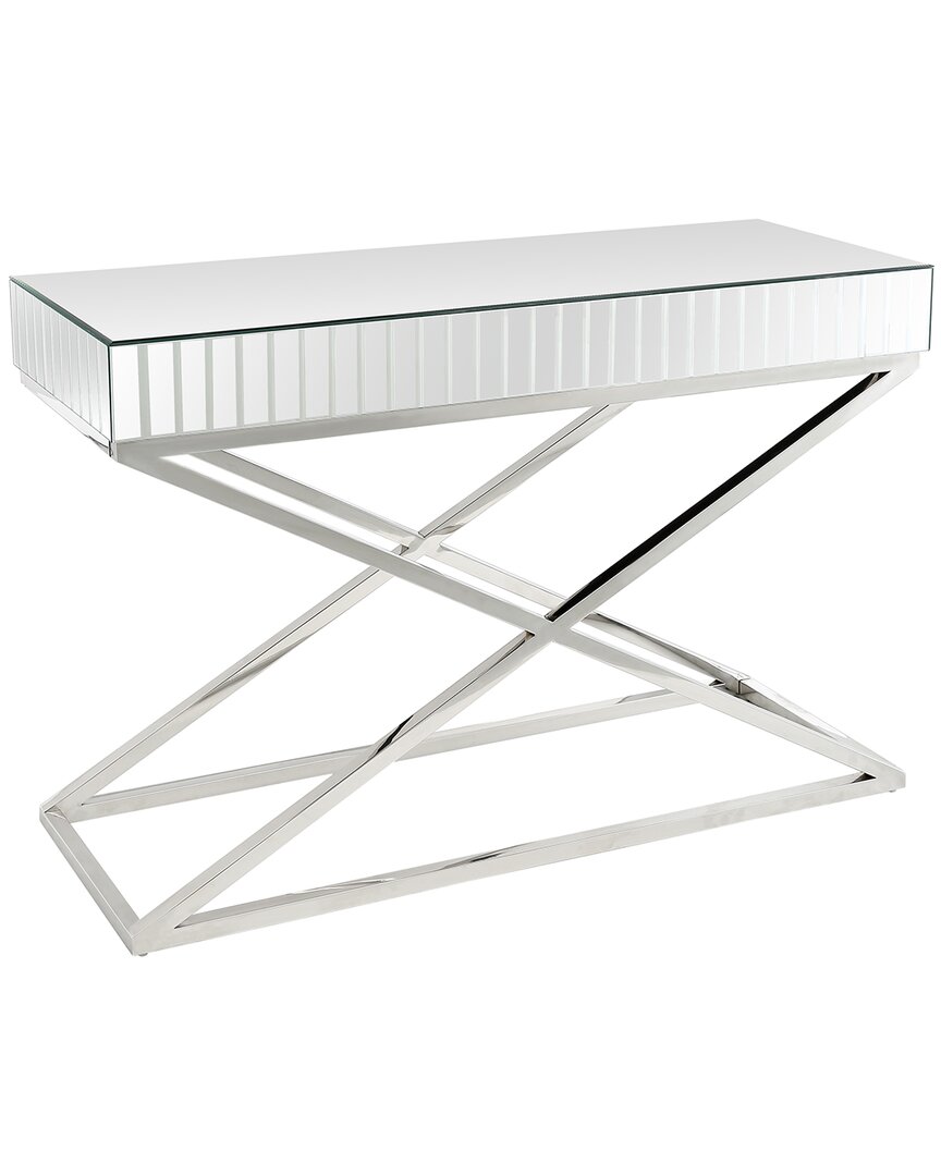 Camden Isle S Kinney Console Table In Silver