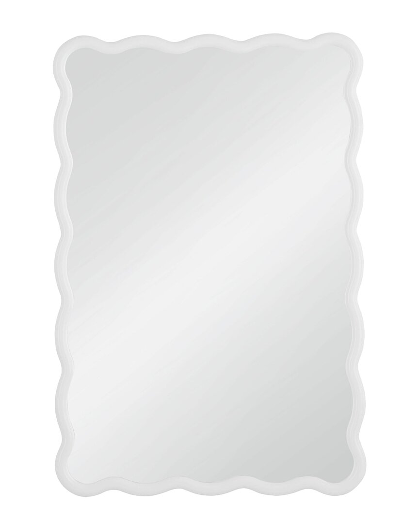 Bassett Mirror Cassia Rectangular Wall Mirror In White
