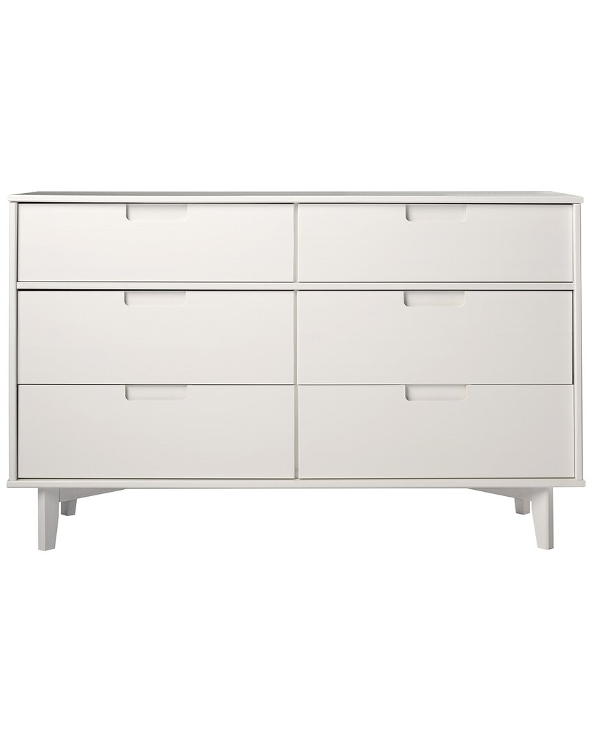 Hewson Sloane 6-drawer Groove Handle Wood Dresser In White