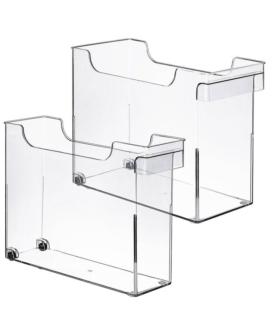 Sorbus 2 Pack Roll Out Bottle Organization Bins With Handle