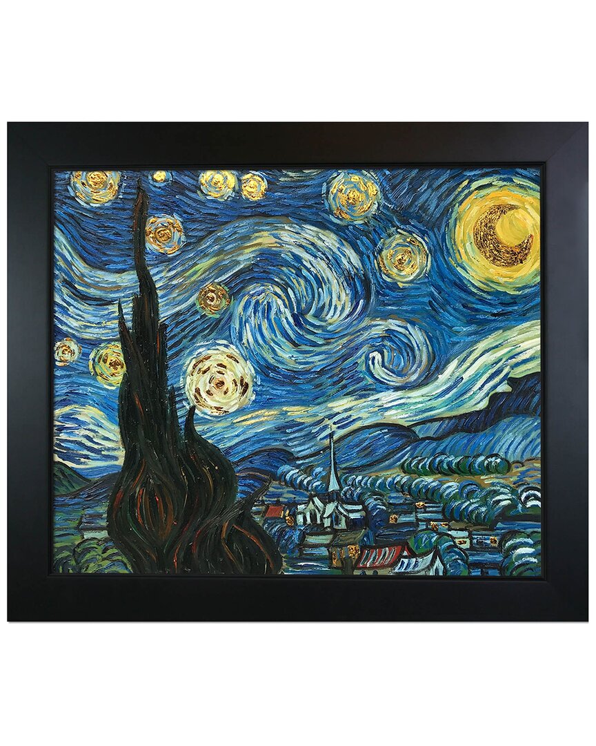 La Pastiche Starry Night (luxury Line) By Vincent Van Gogh Wall Art