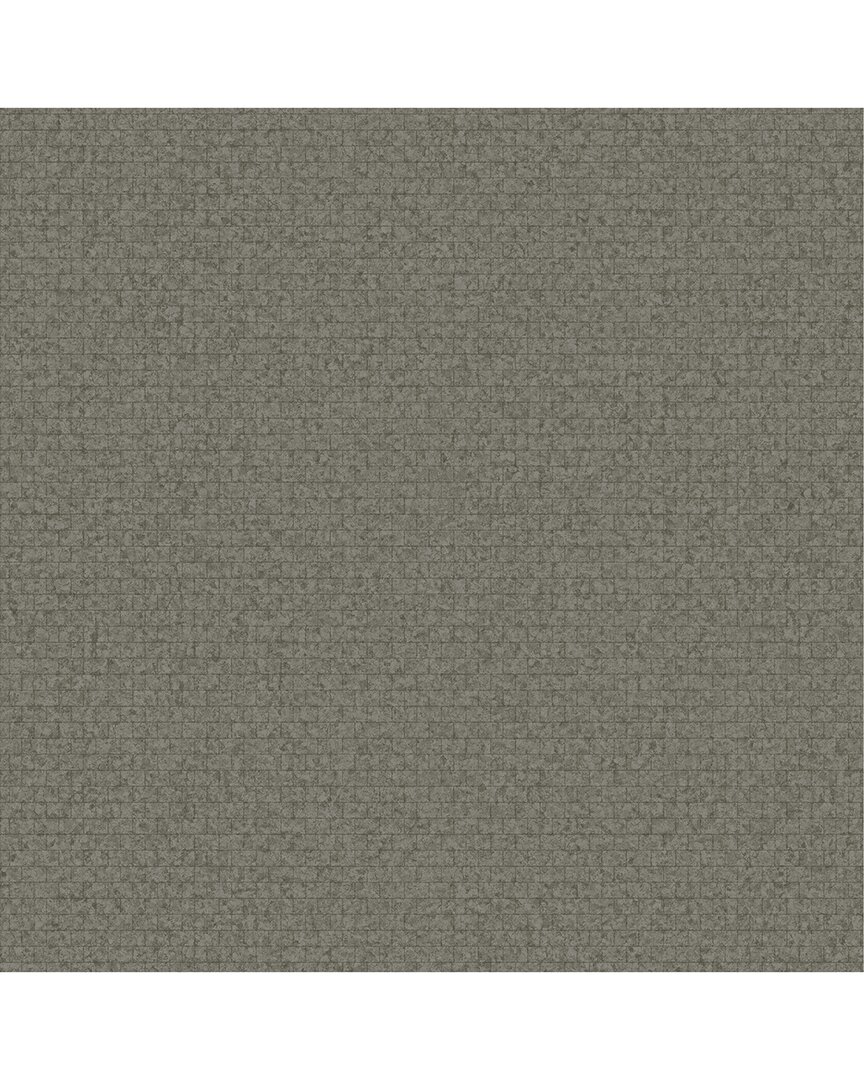 Brewster Advantage Hilbert Dark Grey Geometric Wallpaper In Multi