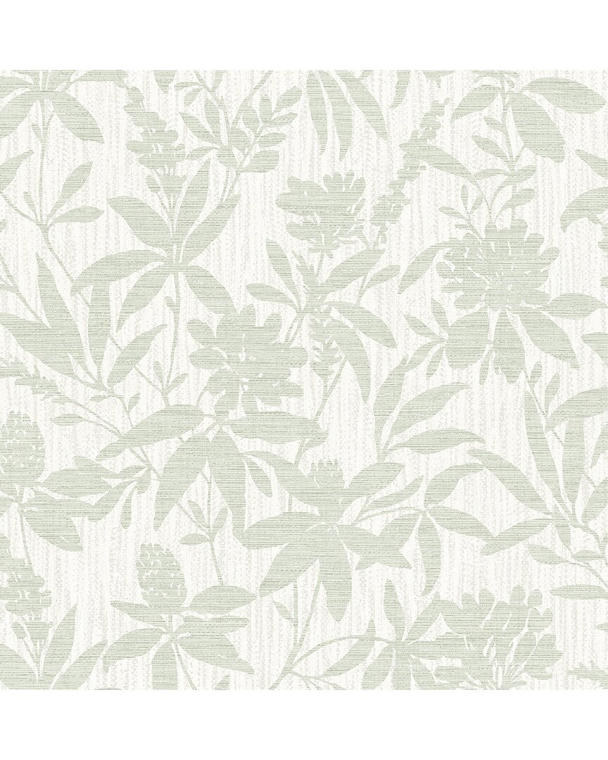 Brewster Advantage Riemann Green Floral Wallpaper In Multi