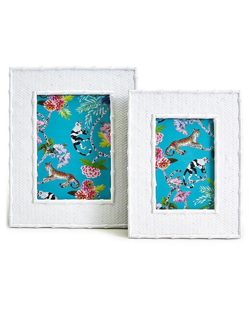 Two's Company Liana Set Of 2 Photo Frames In Multicolor