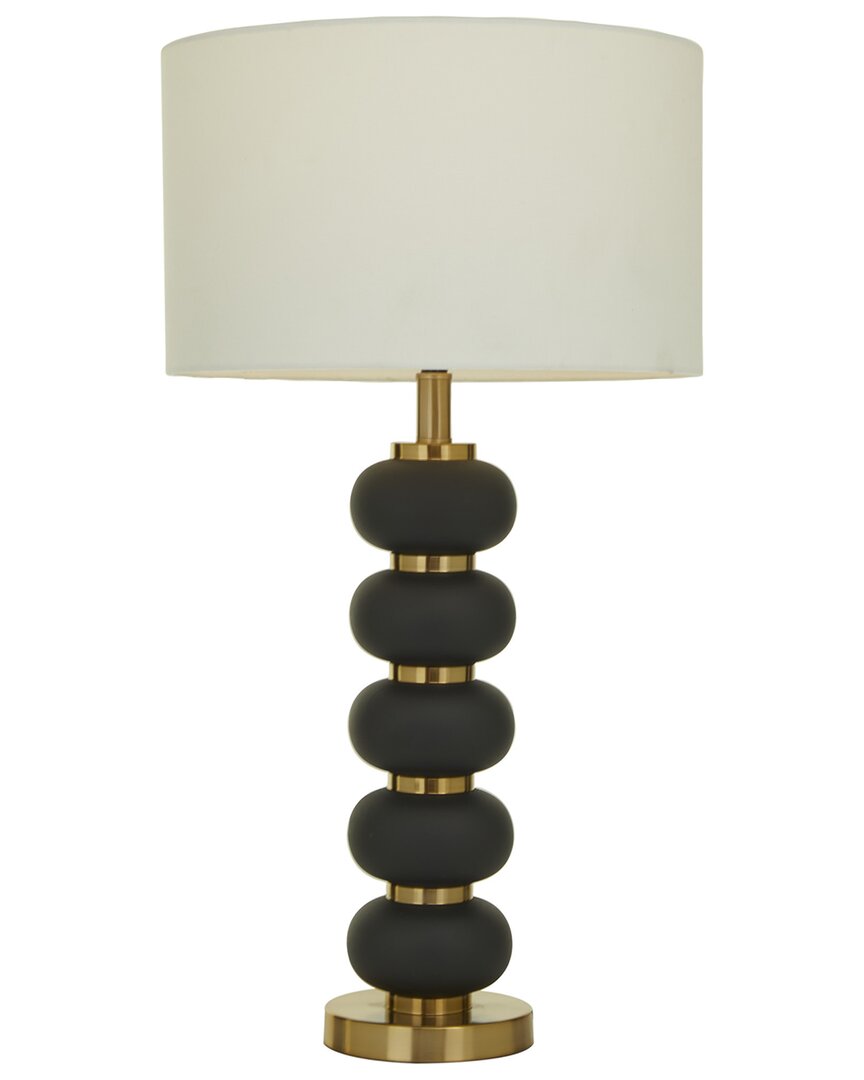 Cosmoliving By Cosmopolitan Metal Orbs Style Base Table Lamp In Black