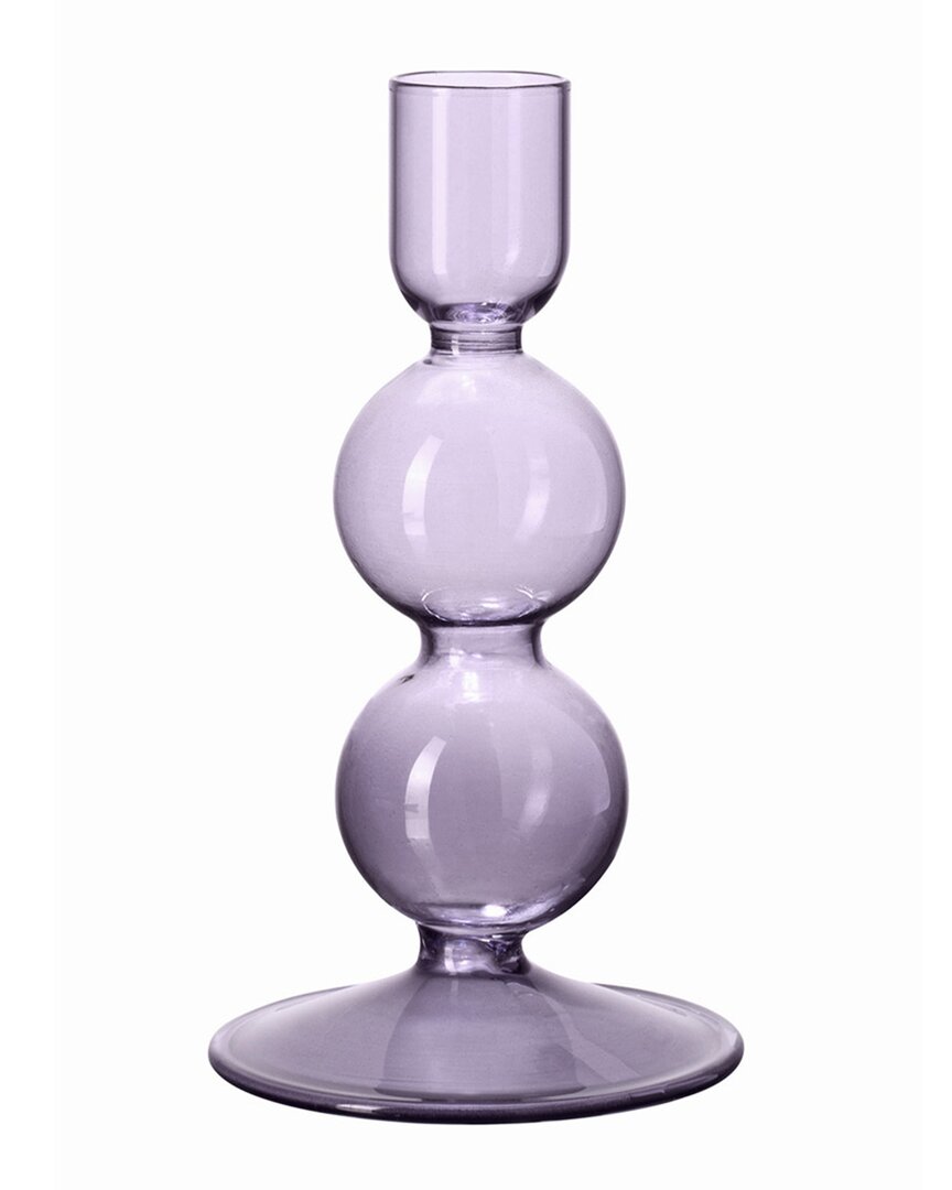 Villeroy & Boch Like Home Candleholder : Bubble Lavender Smal In Purple