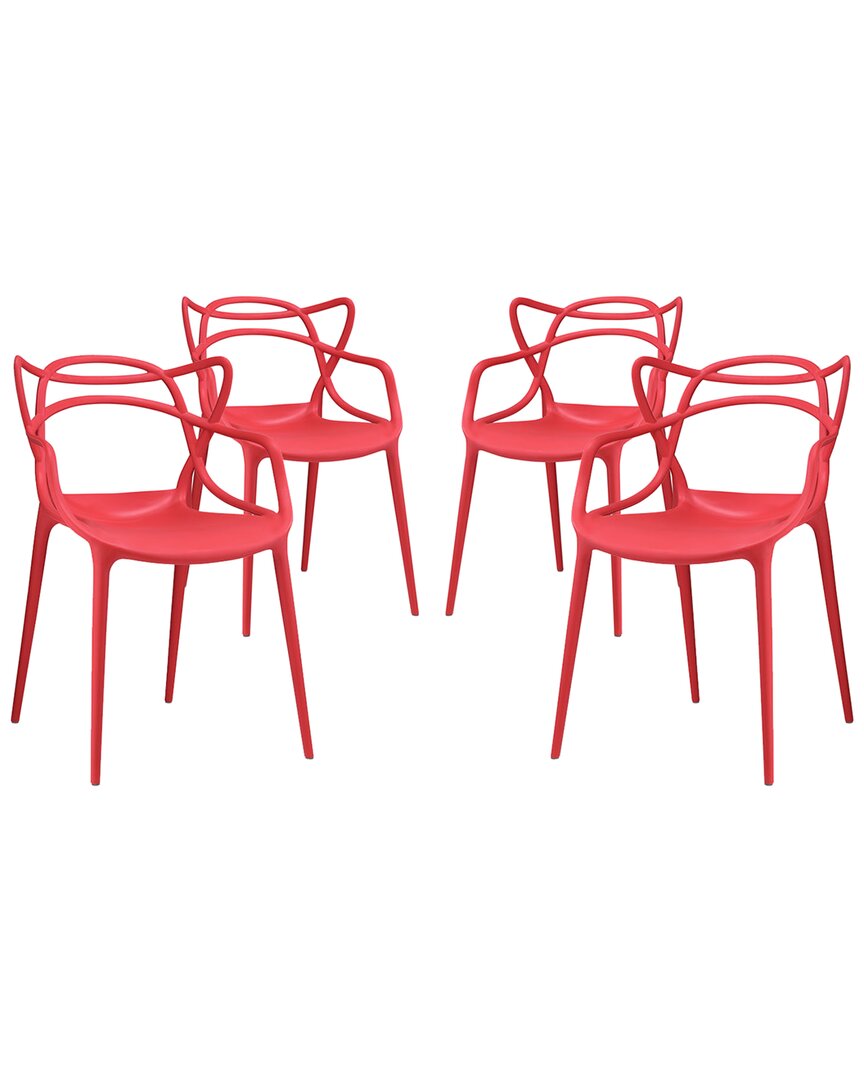 MODWAY MODWAY ENTANGLED DINING CHAIRS SET 
