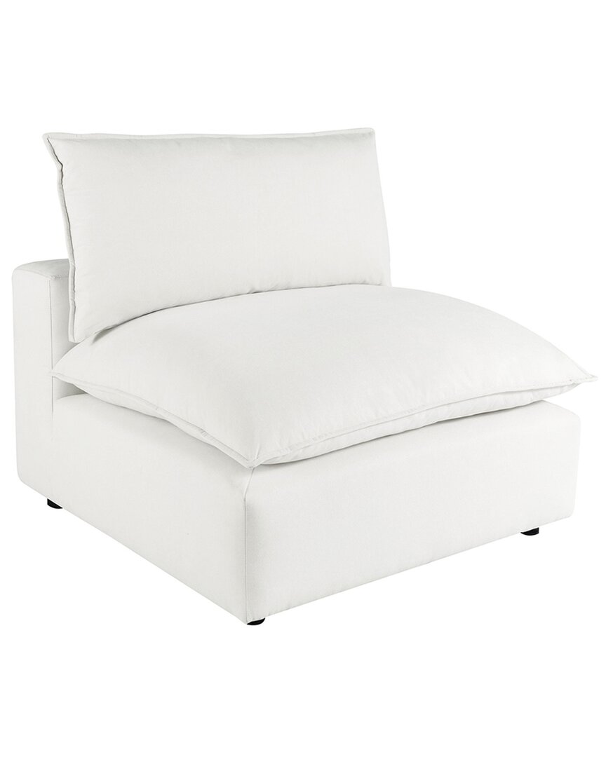 Tov Furniture Cali Armless Chair In White
