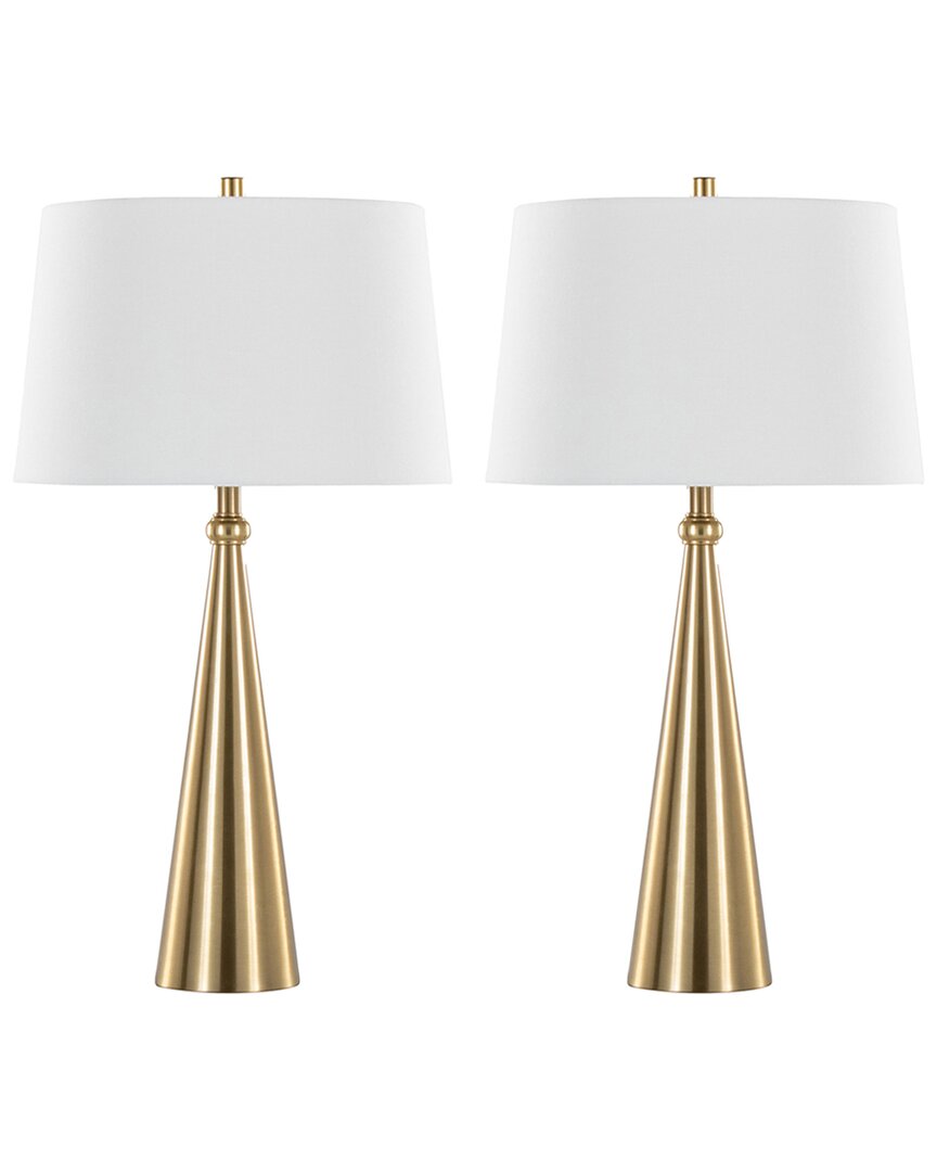 Lumisource Cone 30 Contemporary Metal Table Lamp In Gold And