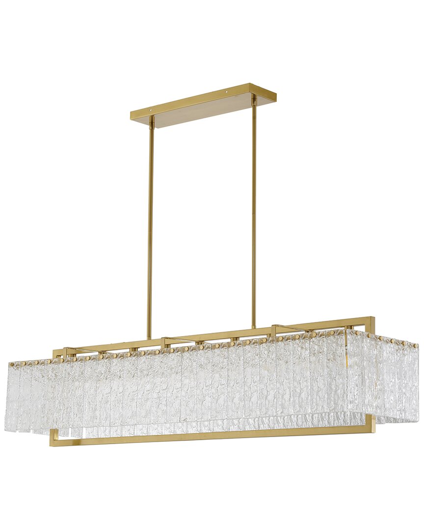Bethel International 9-light Chandelier With Rippled Glass