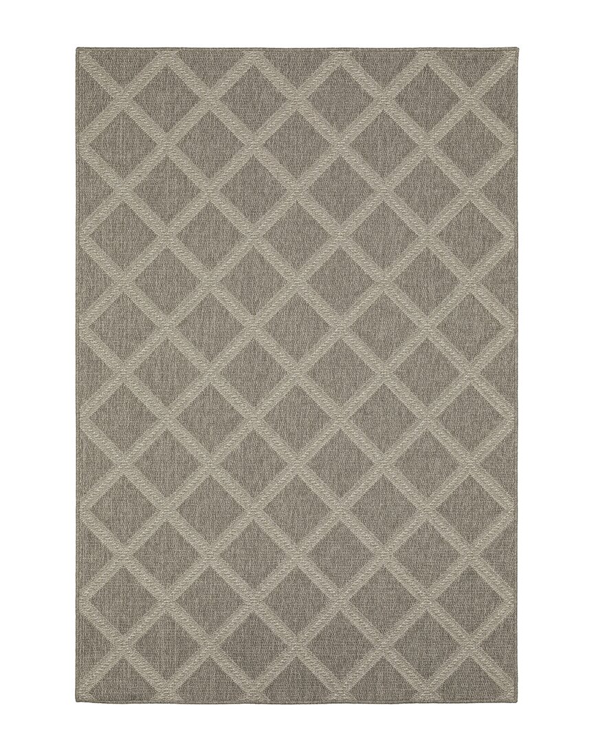 Stylehaven Callait Lattice Rug In Gray