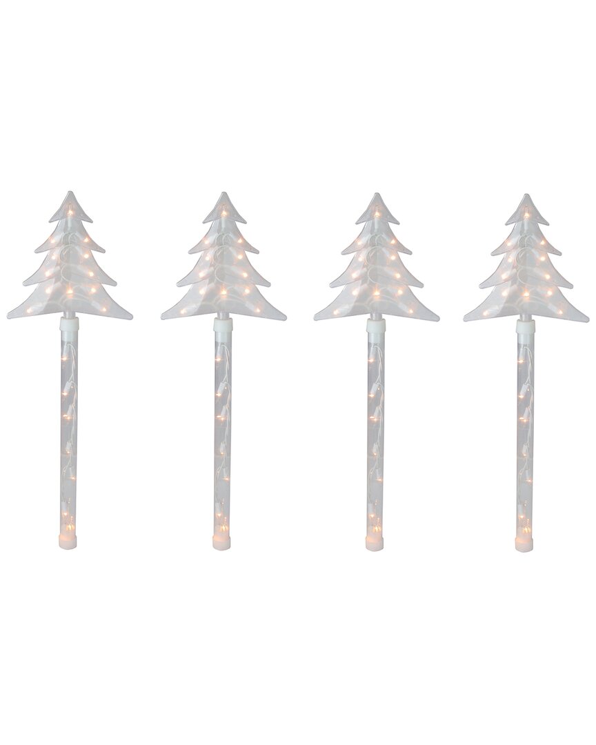 NORTHLIGHT NORTHLIGHT 4CT LIGHTED CHRISTMAS TREE PATHWAY MARKERS