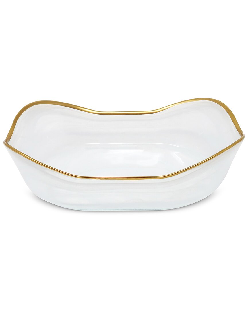 Alice Pazkus Alabaster Bowl With Rim In White