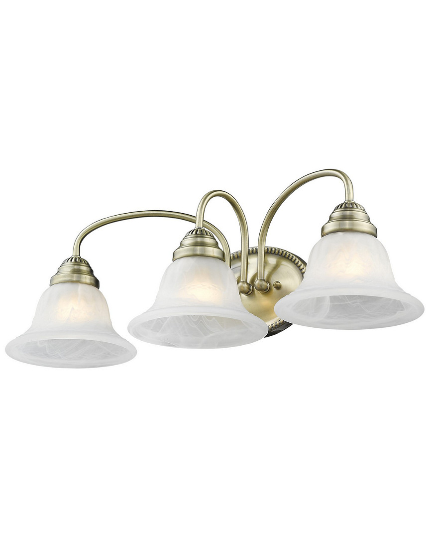 Livex Lighting Livex Edgemont 3-light Antique Brass Bath-light