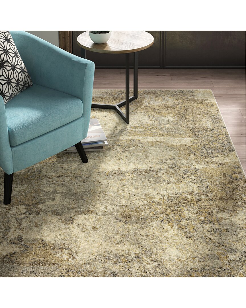 Stylehaven Avalon Modern Abstract Rug In Gold