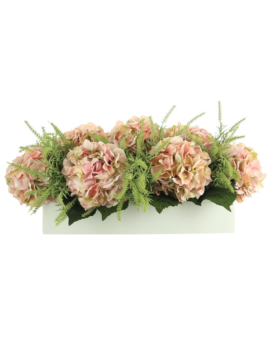 Creative Displays Pink Hydrangea & Astilbe Arrangement In Rectangular Planter