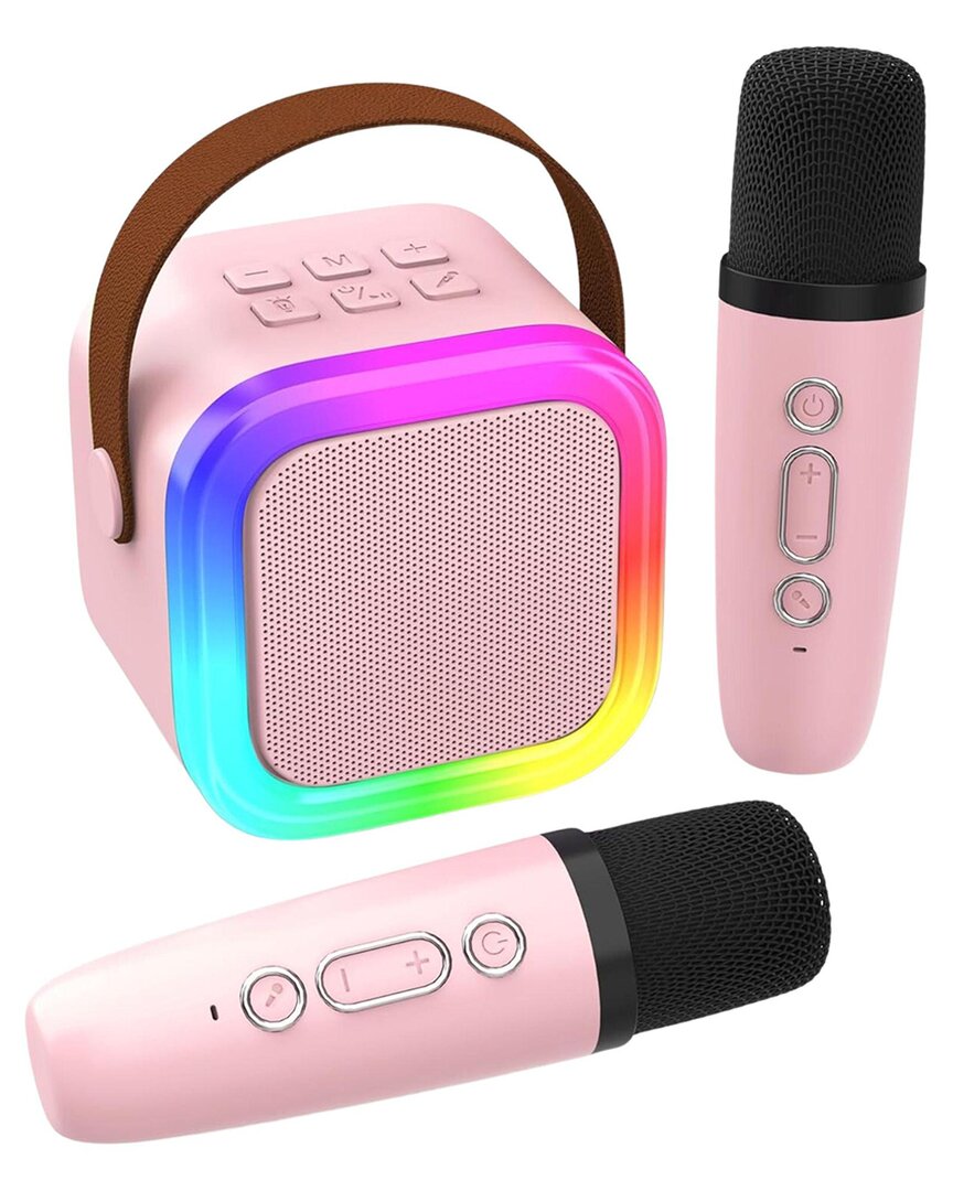 Kenro Portable Karaoke Machine In Pink