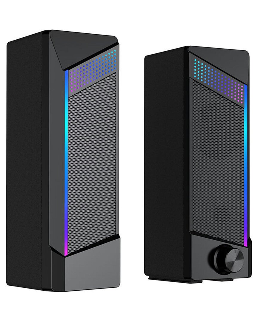 Kenro Rgb Usb Gaming Soundbar In Black